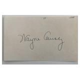 Baseball player Wayne Causey original signature