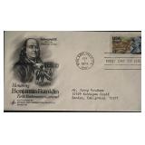 Benjamin Franklin Postmaster-General FDC