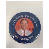 Governor Howard for President 2004 pin