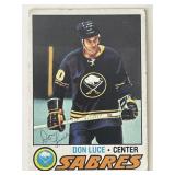Buffalo Sabres Don Luce 1977 Topps #231 signed...