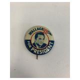 Wallace for President pin