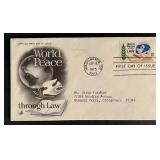 World Peace First Day Cover