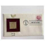 Flowers Dahlia Gold Stamp Replica First Day Cover