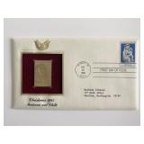 Christmas 1985: Madonna and Child Gold Stamp...