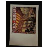 Paris France Follies Bergere Vintage Art Print