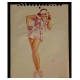 1945 George Petty Pin Up Artwork