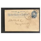 United States 1892 post card