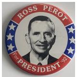 Ross Perot for President 1992 pin