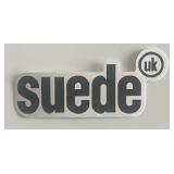 Suede logo sticker