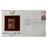 Wildlife of Our Fifty States Red Fox Gold Stamp...