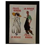 Paris France Follies Bergere Vintage Art Print