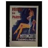 Paris France Follies Bergere Vintage Art Print