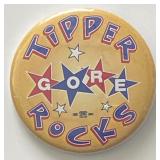 Tipper Gore Rocks pin