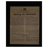 Vintage Reprint British War Office Letter to...