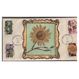 Pressed Flower Art FDC 1992.