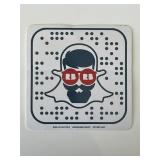 Red Bubble Snap sticker
