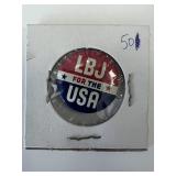 Lyndon B. Johnson Presidential campaign pin