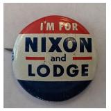 Richard Nixon Campaign Pin - I