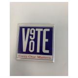 Vote Everyone Matters pin