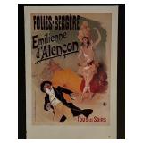 Paris France Follies Bergere Vintage Art Print