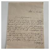 1917 Historical letter