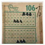 Horseshoe Club Keno card