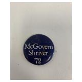 McGovern Shriver 1972 pin