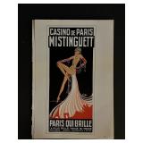 Paris France Follies Bergere Vintage Art Print