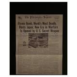 Vintage Reproduction 1945 Knoxville News Sentinel