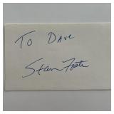 Stan Foster signature cut