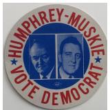 Hubert Humphrey Vote Democrat sticker