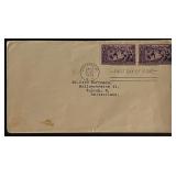 1939 New York to Switzerland First Day Cover