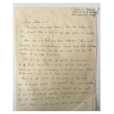 Actor Peter Brown signed letter