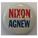 Richard Nixon Campaign Pin - "Nixon/Agnew"