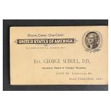 United States 1899 post card