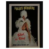 Paris France Follies Bergere Vintage Art Print