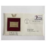 Folk Art Series: Canvasback Decoy Gold Stamp...