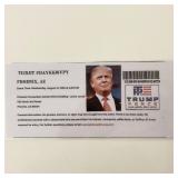 Donald Trump 2016 MAGA Rally Event Ticket- Phoenix