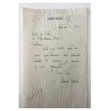 Sculptor Edmond Amateis signed letter