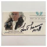 Rugby Player Les Thomas signed card