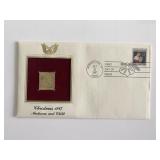 Christmas 1987: Madonna and Child Gold Stamp...