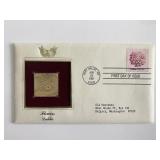 Flowers Dahlia Gold Stamp Replica First Day Cover