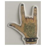 Rock & Roll hand sticker