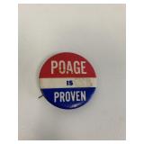 Poage is Proven pin