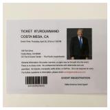 Donald Trump 2016 MAGA Rally Event Ticket...