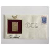 Statue of Liberty: 100th Anniversary Gold Stamp...