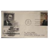 Lyndon B. Johnson Memoriam FDC