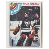 Pittsburgh Penguins Denis Herron 1978 Topps...