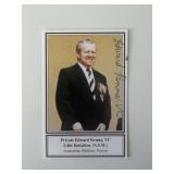 Private Edward Kenna, VC signed card
