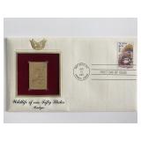 Wildlife of Our Fifty States Badger Gold Stamp...